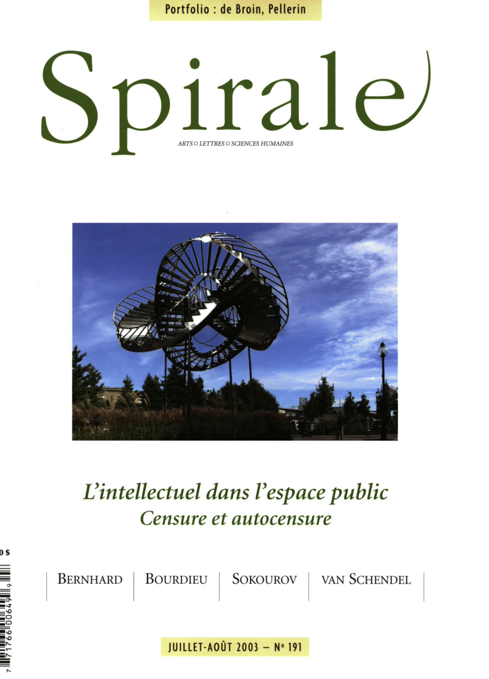 191 / L’intellectuel dans l’espace public : censure et autocensure