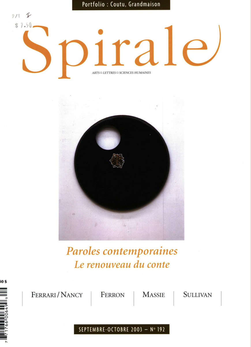 192 / Paroles contemporaines : le renouveau du conte