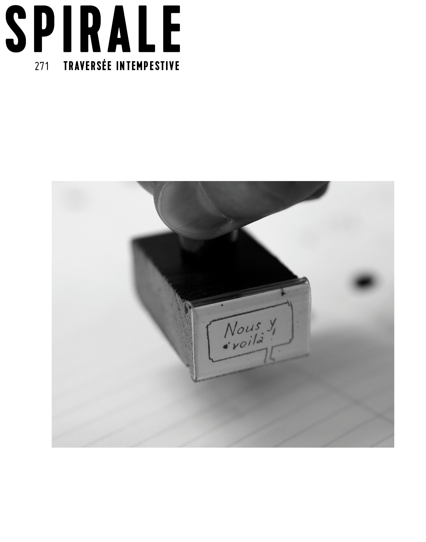 271 / Traversée intempestive