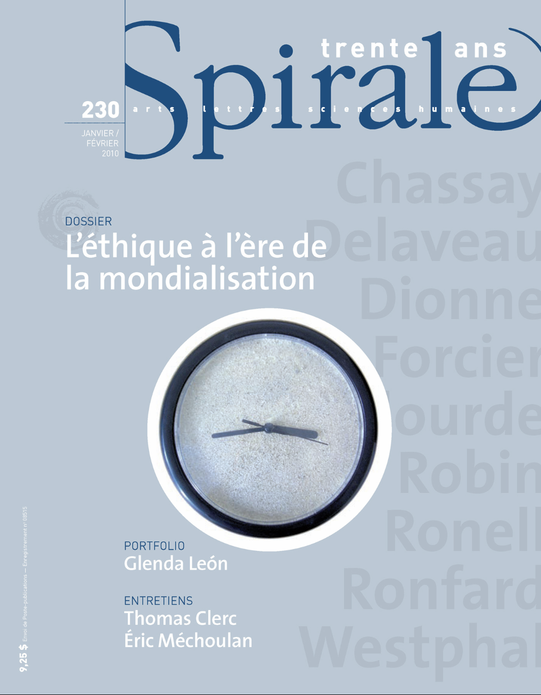 230 / L’éthique à l’ère de la mondialisation