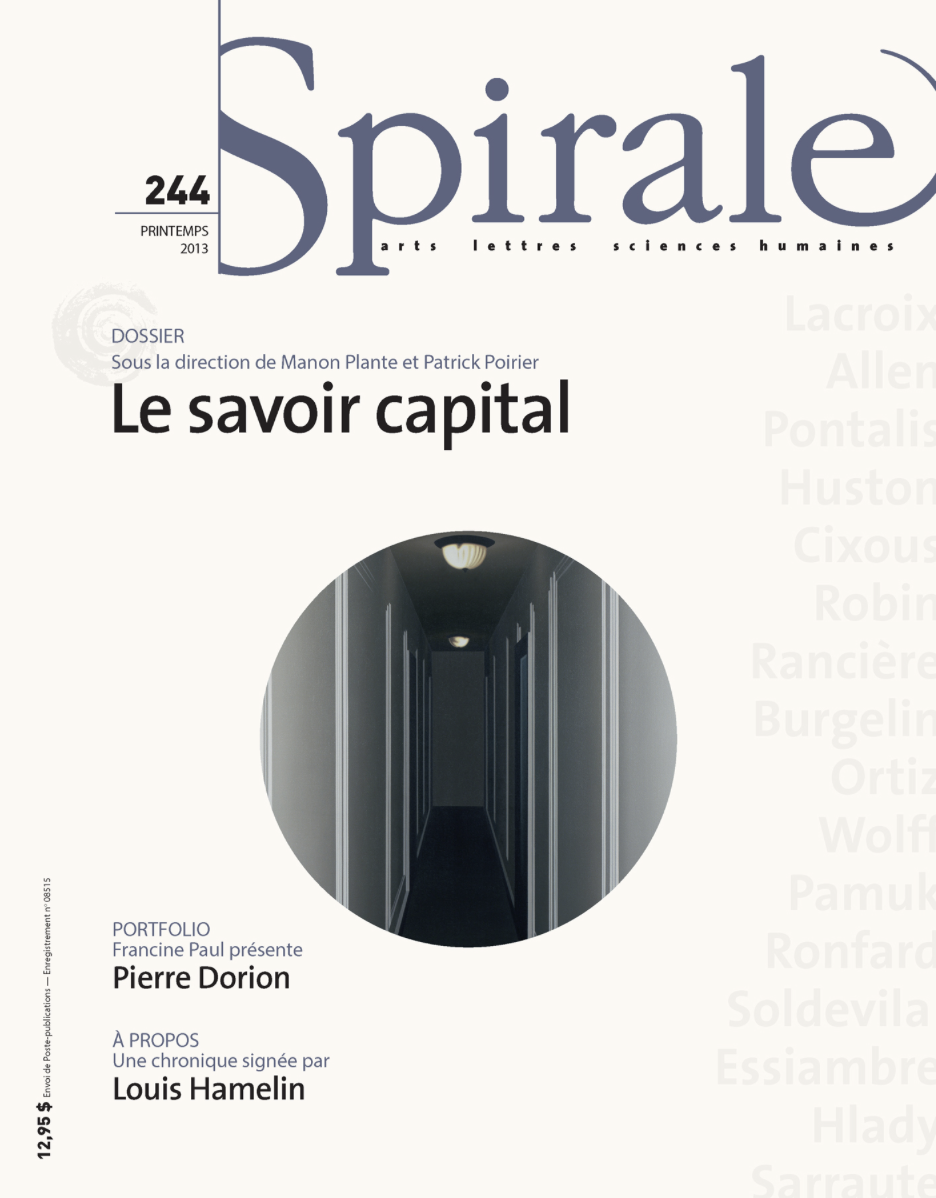 244 / Le savoir capital