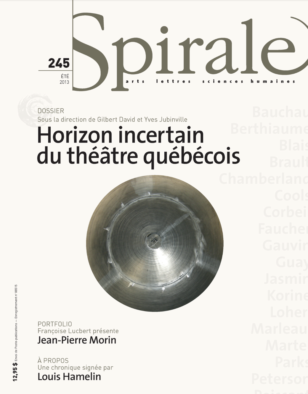 245 / Horizon incertain du théâtre québécois