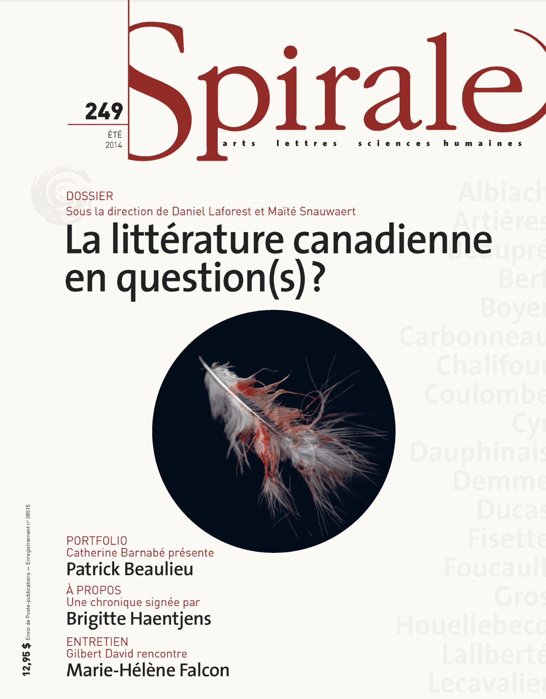 249 / La littérature canadienne en question(s) ?